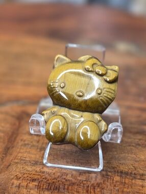 Tigers Eye Crystal Hello Kitty